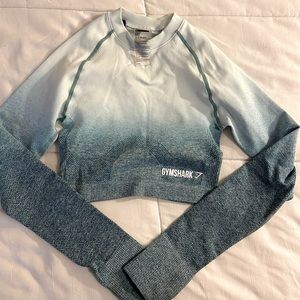 Gymshark Blue Ombré crop top